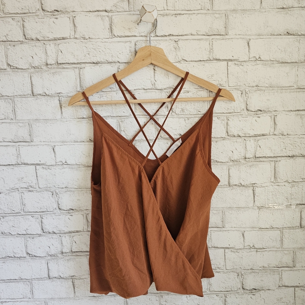 ☆ LUSH Copper Crossfront Cami, S